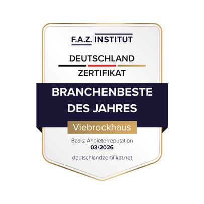 F.A.Z. Institut Deutschland-Zertifikat: Branchenbeste des Jahres 2026 – Viebrockhaus