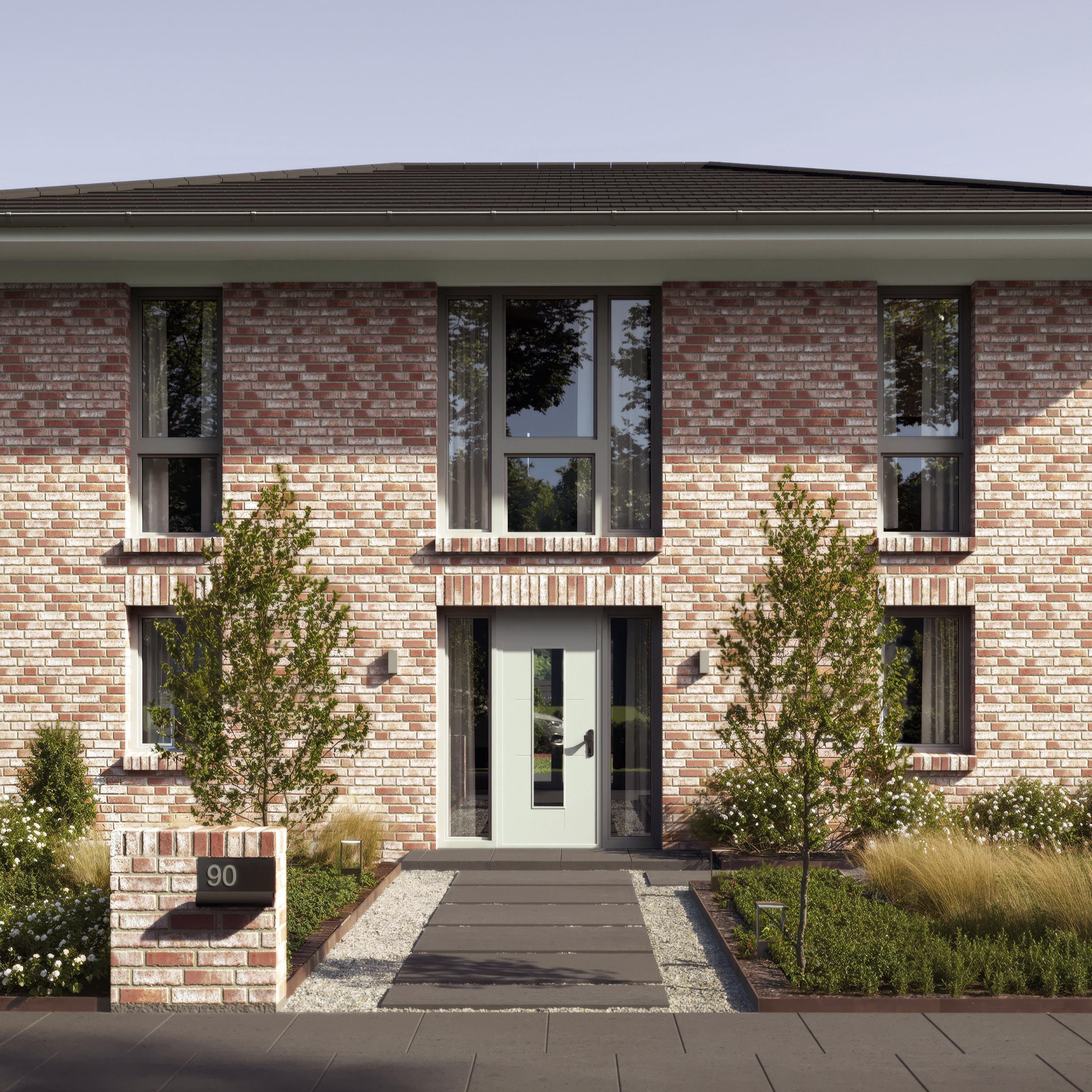 Dreiflügelige Haustür beim Viebrockhaus V9 II