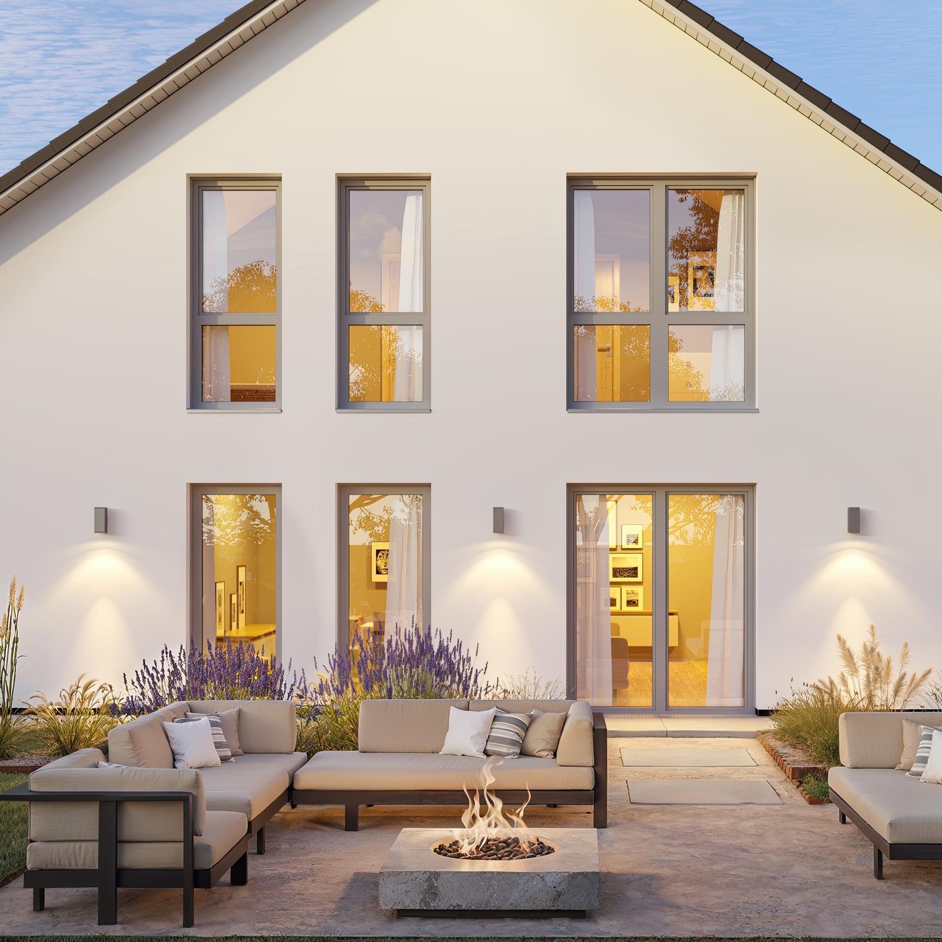Viele bodentiefe Fenster/Glasfassade beim Maxime 800