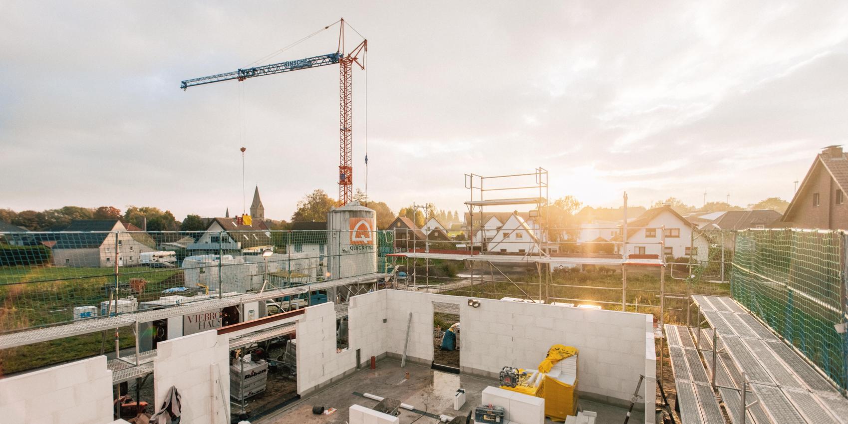 Bauüberwachung bei Viebrockhaus - Draufsicht auf eine Baustelle