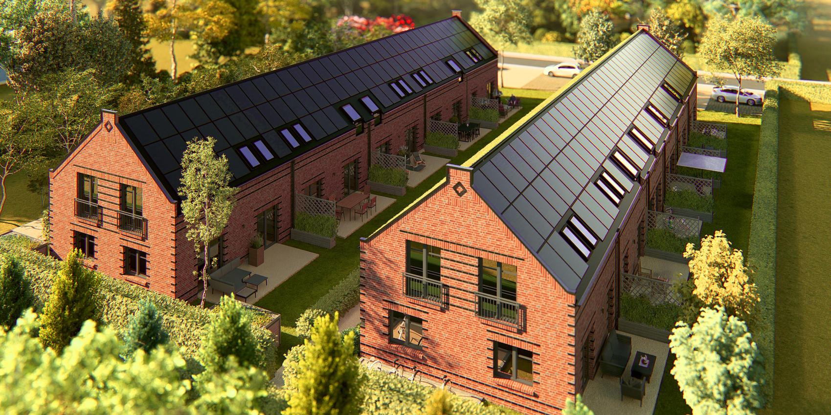 Power Townhouse Ansicht mit Power Roof