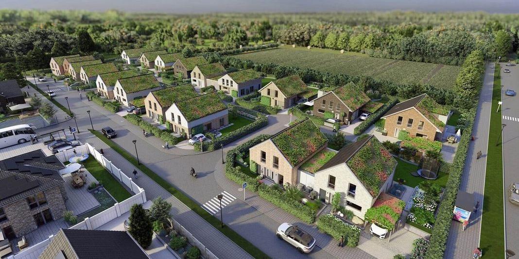 Baulücke zu sehen anhand der Smart City