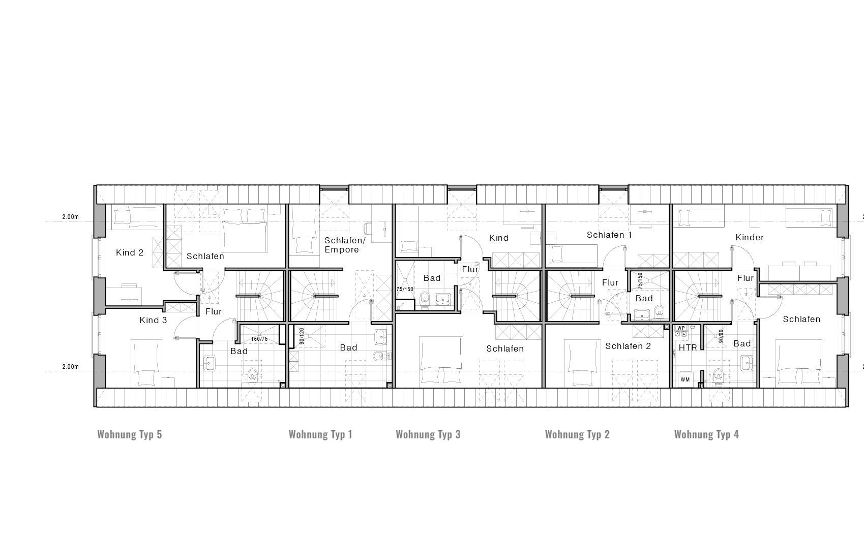 Grundriss Power Townhouse Dachgeschoss