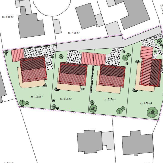 Liegenschaftsplan aus dem Kataster
