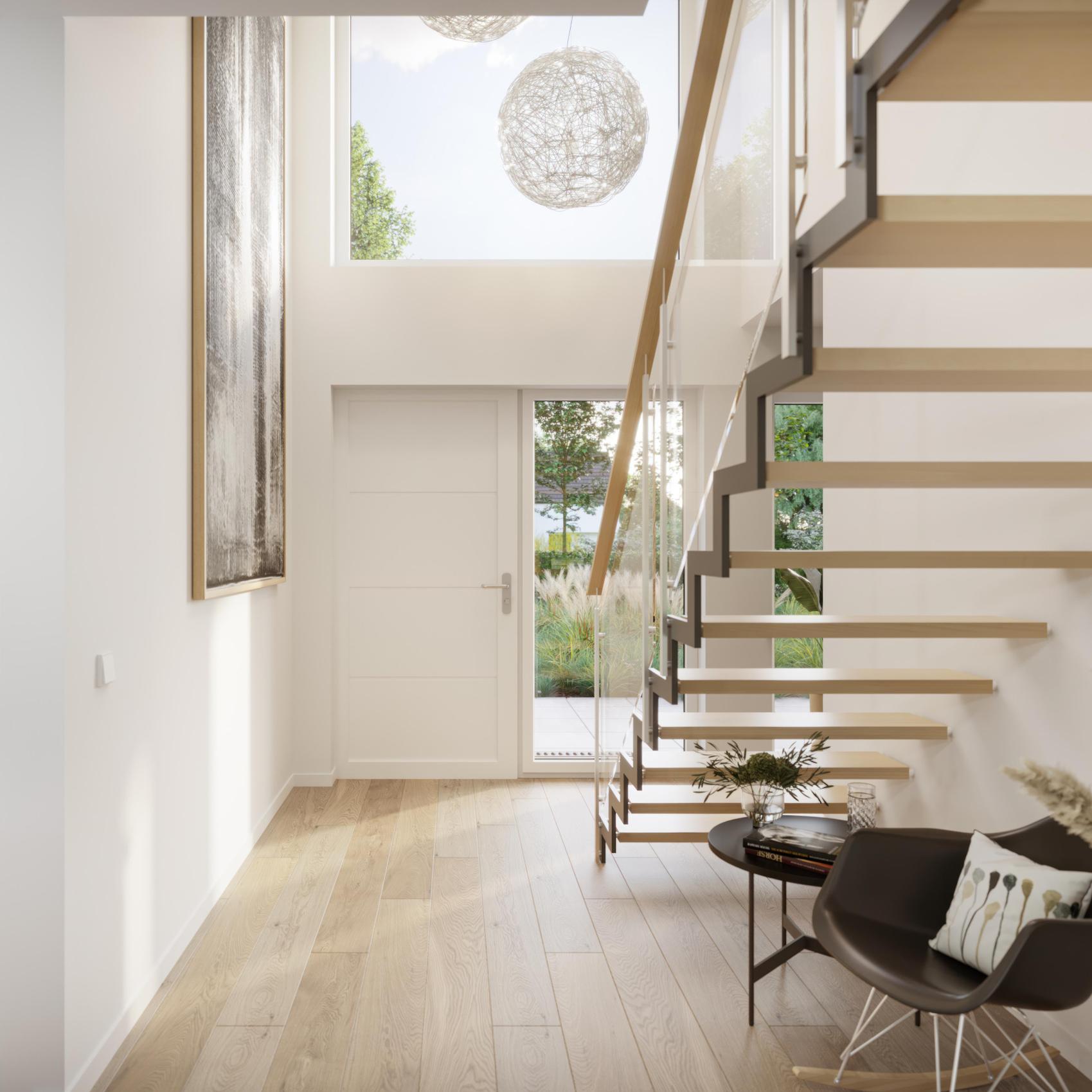 Treppe ins Obergeschoss