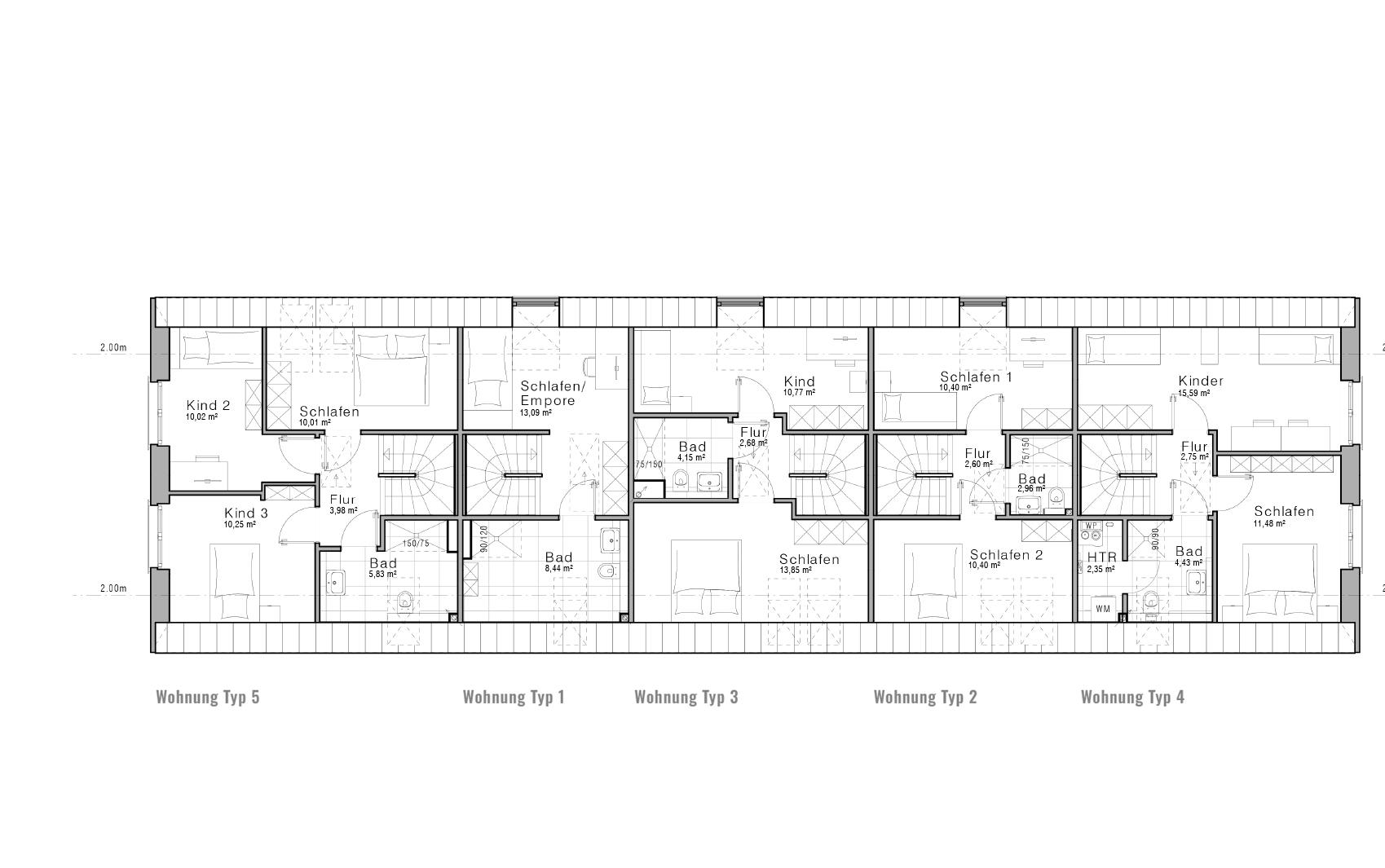 Grundriss Power Townhouse Dachgeschoss