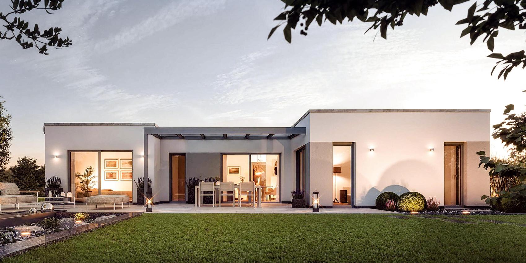 Bungalow Edition 800 B mit geradlinigem Garten