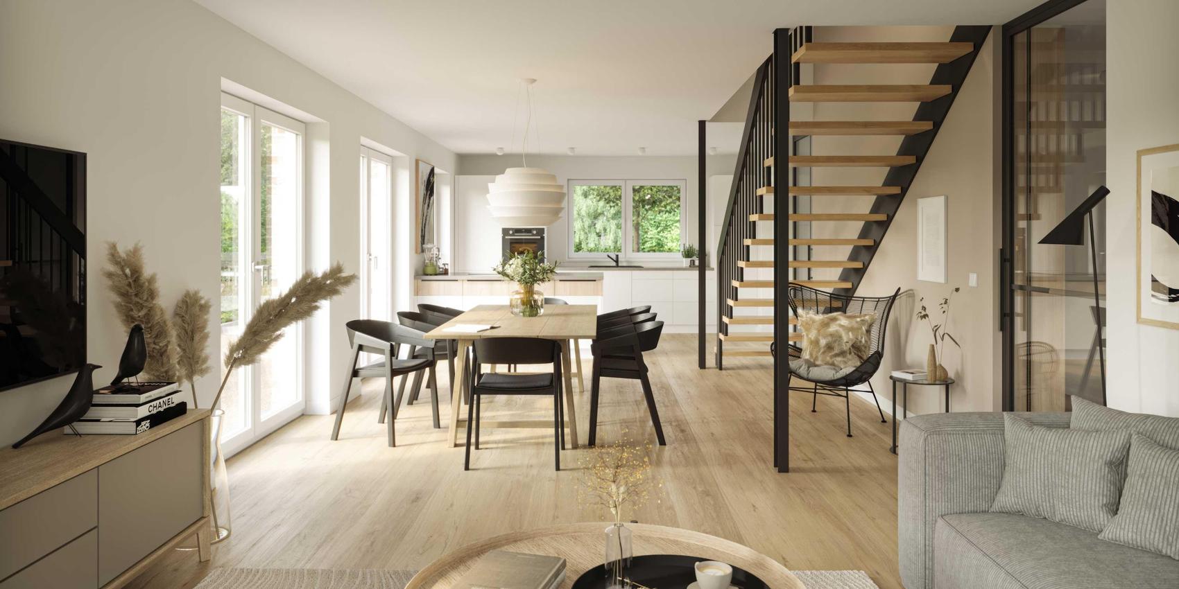 Wohn-Ess-Bereich zeitlos im Viebrockhaus Maxime 380