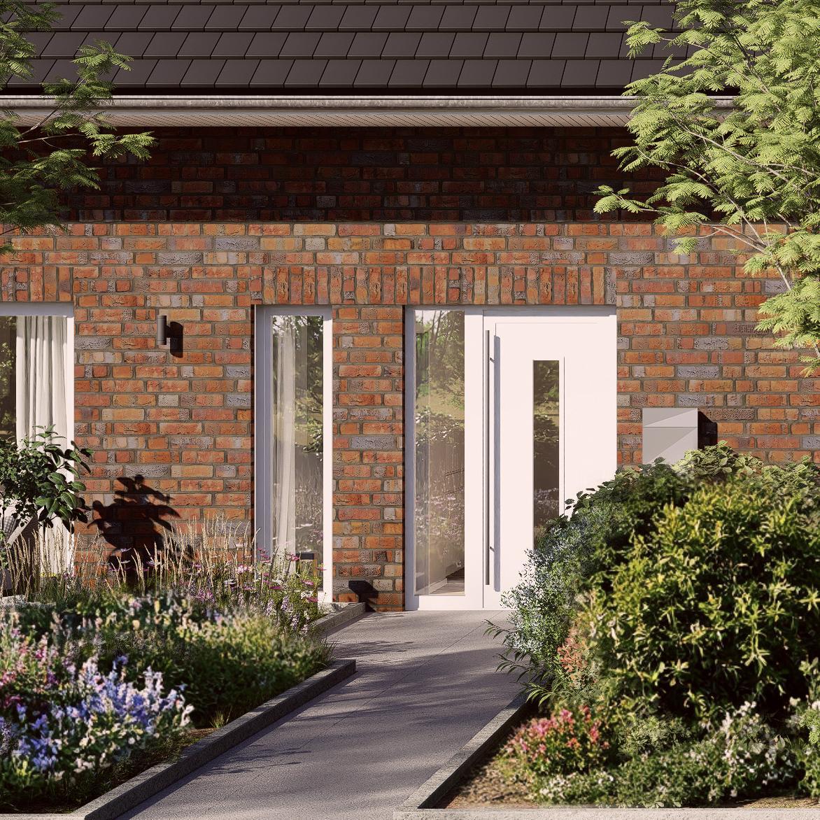 1,5-teilige Haustür beim Viebrockhaus V8 D