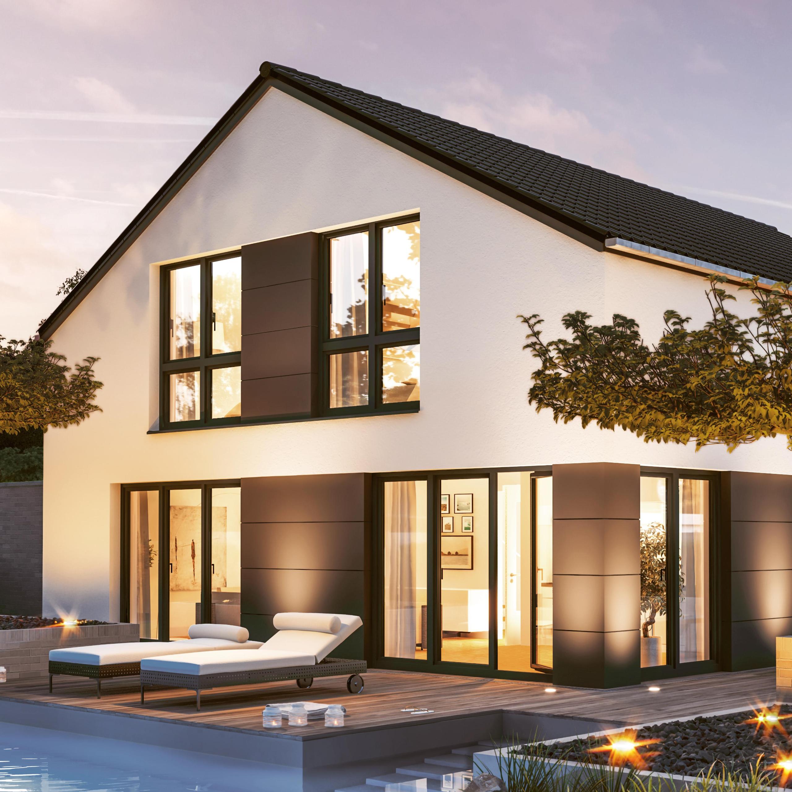 Viele bodentiefe Fenster/Glasfassade beim Viebrockhaus Edition 600