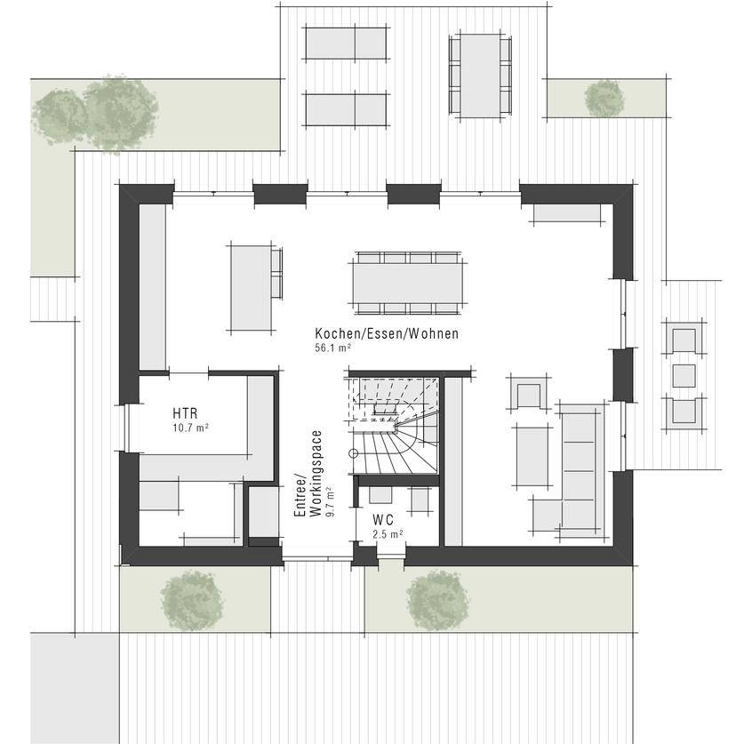 Grundriss  Erdgeschoss Maxime XL Next