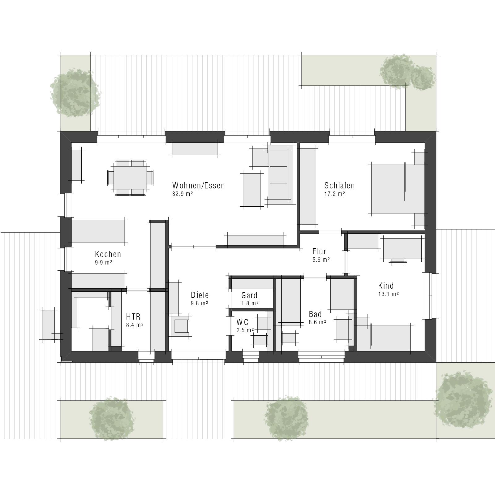 Grundriss des Maxime 510 B von Viebrockhaus