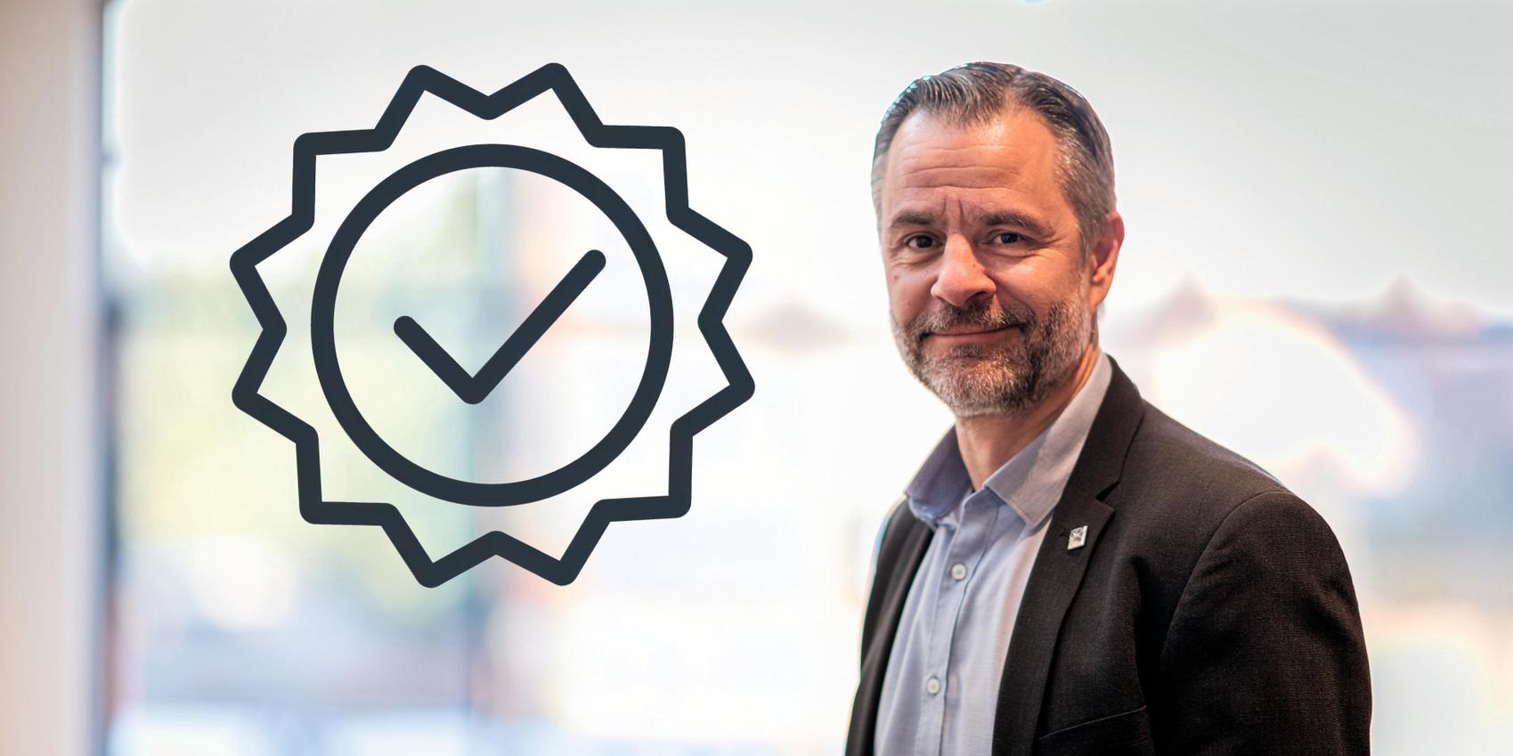 Icon Hand hält Euromünze