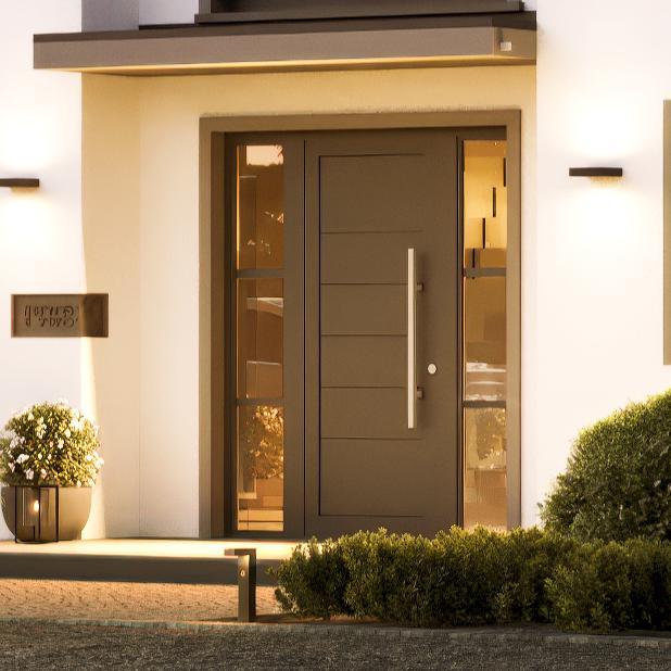 Überdachter Hauseingang beim Viebrockhaus Edition 800 II