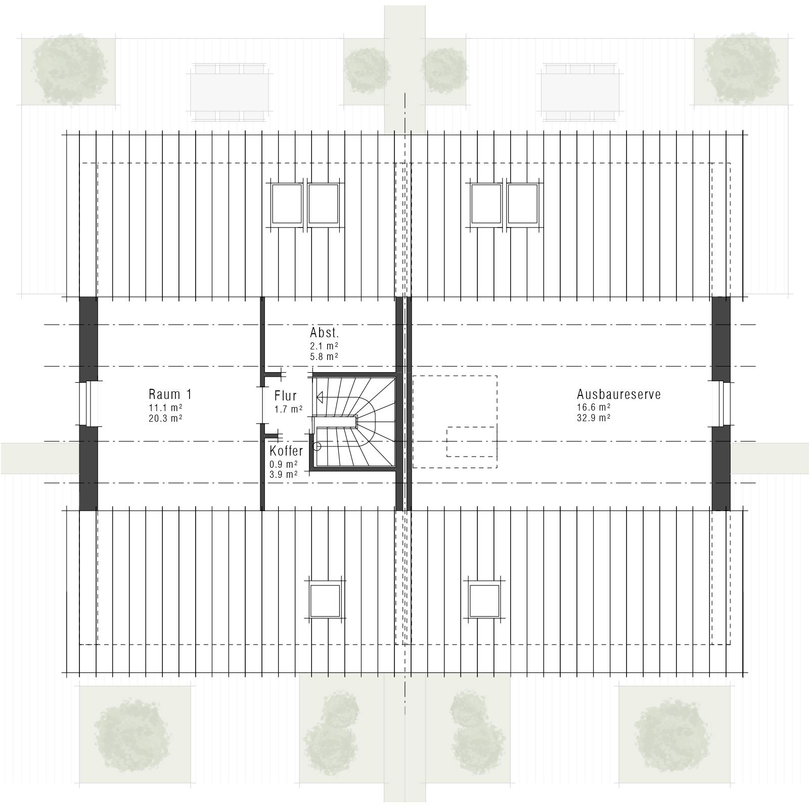 Grundriss Dachgeschoss V12 D von Viebrockhaus