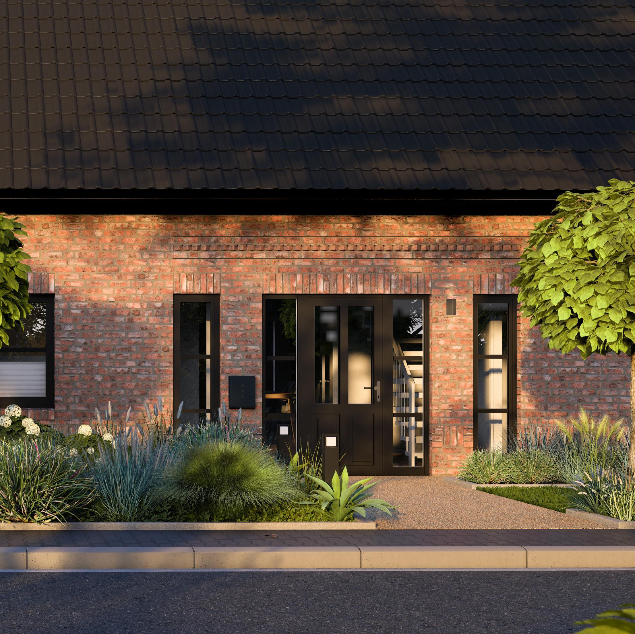 Dreiflügelige Haustür