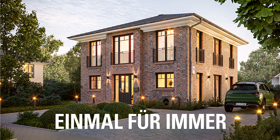 Haus mit neuem Claum "Einmal für immer"