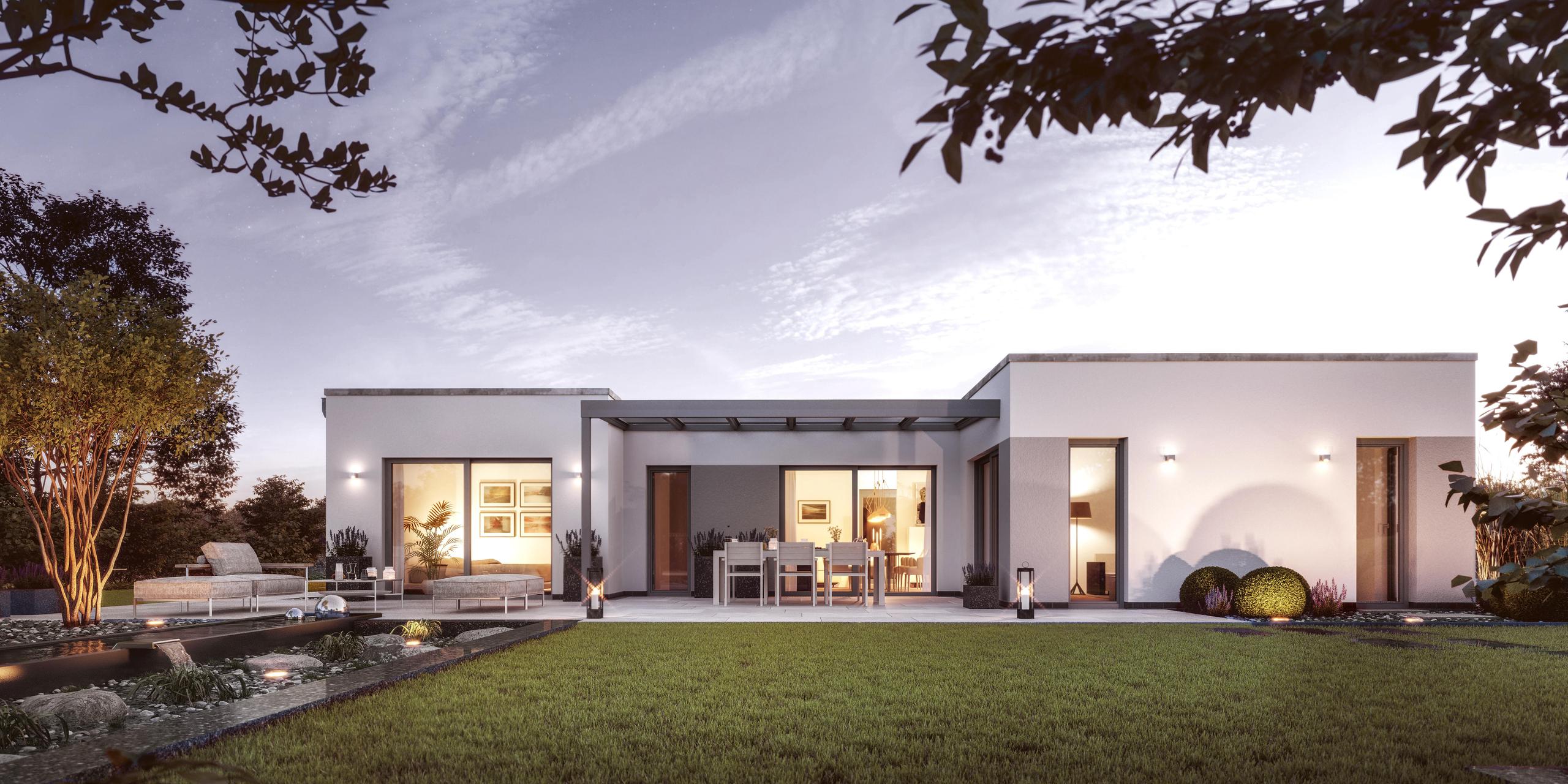 Bungalow Edition 800 B mit geradlinigem Garten