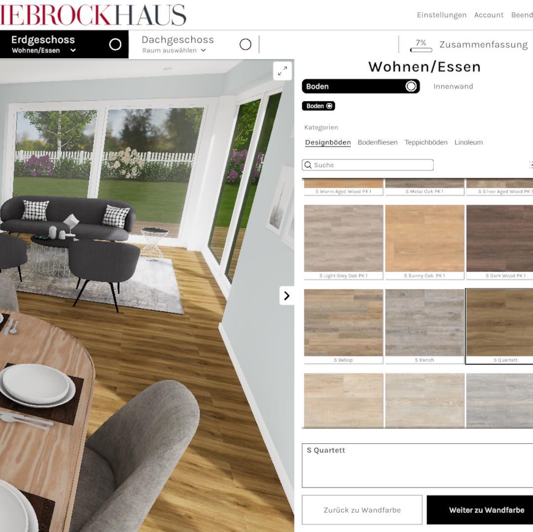 Verschiedene Böden für den Innenbereich Ihres Viebrockhauses in unserer Designer-App ausprobieren und planen