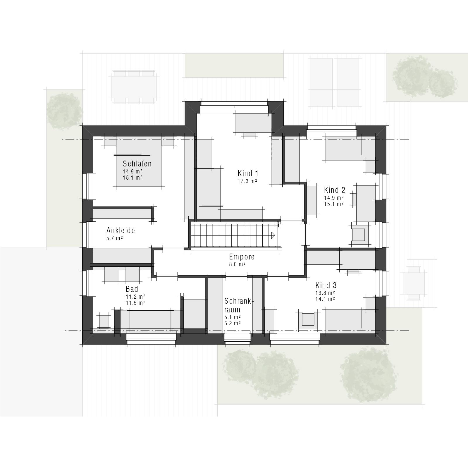 Grundriss Stadtvilla Edition 480 II von Viebrockhaus - Dachgeschoss