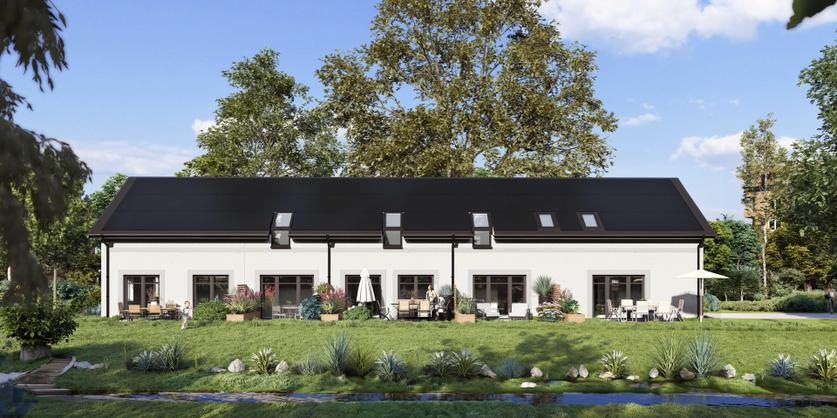 Putzfassade Gartenseite