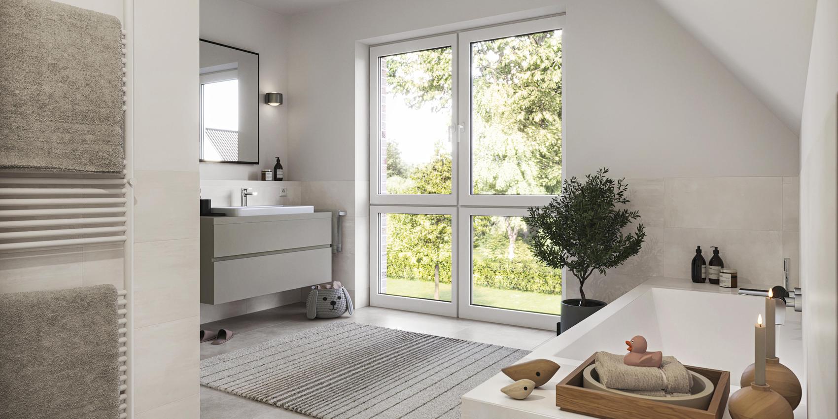 Badezimmer im Viebrockhaus Maxime 380 ELW