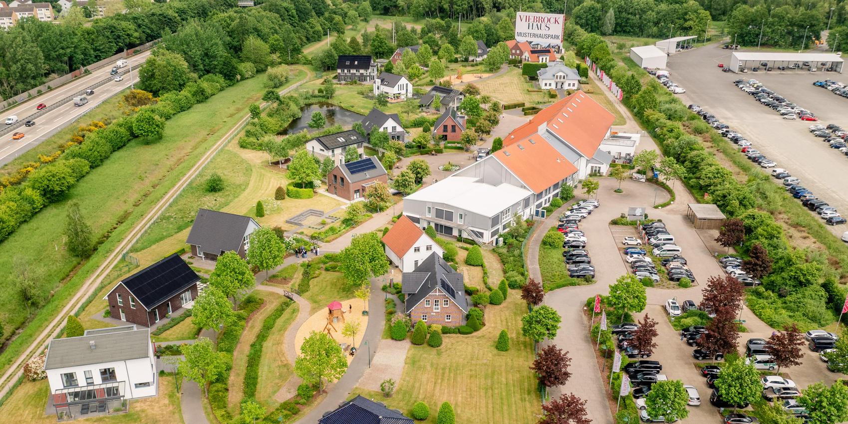 Musterhauspark von Viebrockhaus in Bad Fallingsbostel von oben