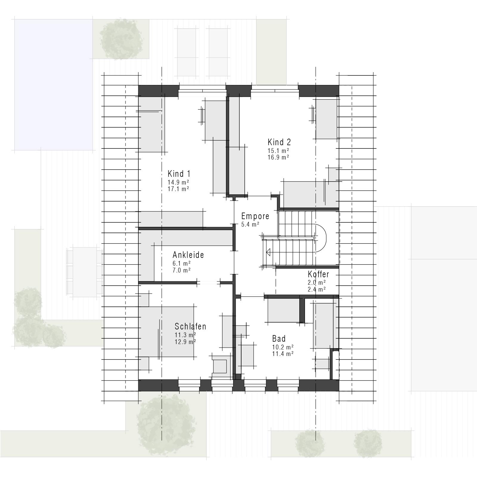 Grundriss Dachgeschoss des Maxime 320 von Viebrockhaus als Einfamilienhaus