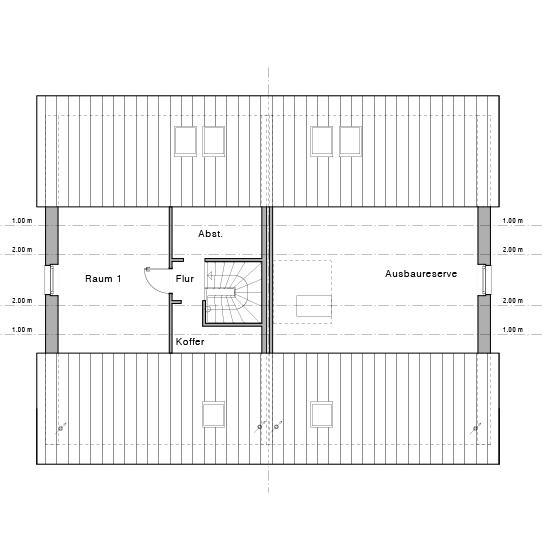 Grundriss Dachgeschoss Maxime 1020 D von Viebrockhaus